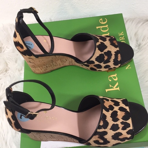 KATE SPADE NEW YORK LONNIE LEOPARD PRINT WEDGE - Picture 8 of 15